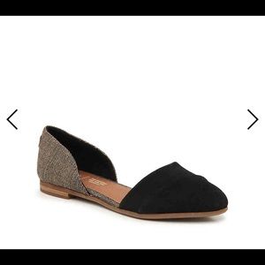 Toms D’Orsay flats (never worn)